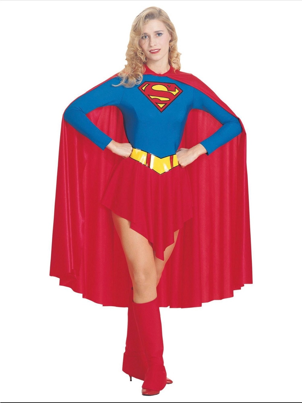 Rubie's Blue and Red Superhero Cape and Skirt Costume